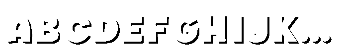 Fox Nibble Shadow Shadow Font UPPERCASE