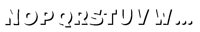 Fox Nibble Shadow Shadow Font UPPERCASE