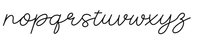 Fox Nibbly Script Font LOWERCASE