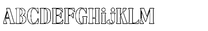 Fox Nuggie Outline Outline FONT