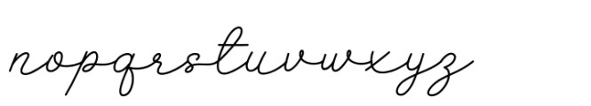 Fox Nuvira Script Font LOWERCASE