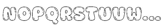 Fox Orbit Bubble Outline Bubble Outline Font UPPERCASE