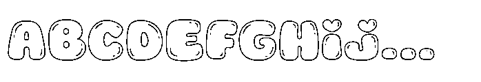 Fox Orbit Bubble Outline Bubble Outline FONT