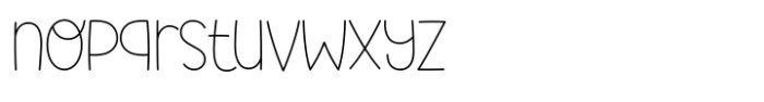 Fox Paige Line Font LOWERCASE