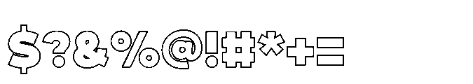 Fox Pompi Outline Outline Font OTHER CHARS