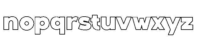 Fox Pompi Outline Outline Font LOWERCASE