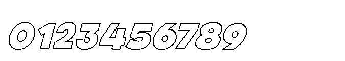 Fox Pompi Outline Slant Outline Slant Font OTHER CHARS