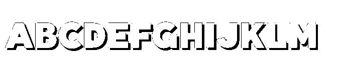 Fox Pompi Shadow Shadow Font UPPERCASE