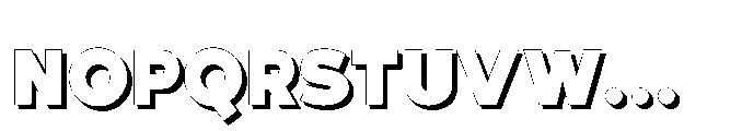 Fox Pompi Shadow Shadow Font UPPERCASE