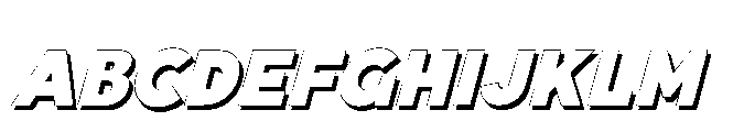 Fox Pompi Shadow Slant Shadow Slant Font UPPERCASE