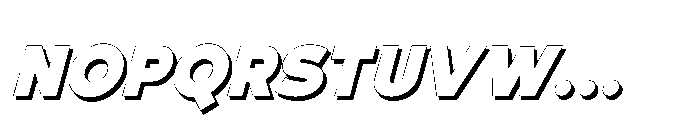 Fox Pompi Shadow Slant Shadow Slant Font UPPERCASE