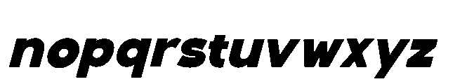 Fox Pompi Slant Slant Font LOWERCASE
