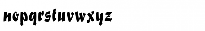 Fox Regular Font LOWERCASE