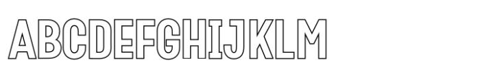 Fox Rivea Outline Outline Font UPPERCASE