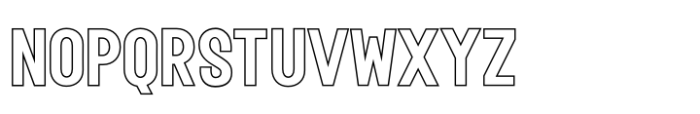 Fox Rivea Outline Outline Font UPPERCASE