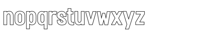 Fox Rivea Outline Outline Font LOWERCASE