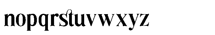 Fox Rooris Regular Font LOWERCASE