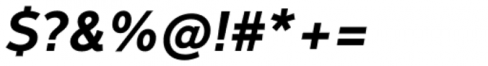 Fox Sans Pro Bold Italic Font OTHER CHARS