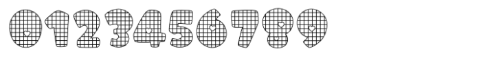 Fox Sewing Grid Checkered Font OTHER CHARS