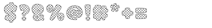 Fox Sewing Grid Grid Font OTHER CHARS