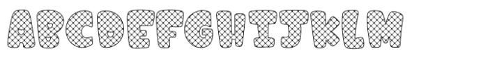 Fox Sewing Grid Grid Font UPPERCASE