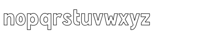 Fox Sidney Outline Font LOWERCASE
