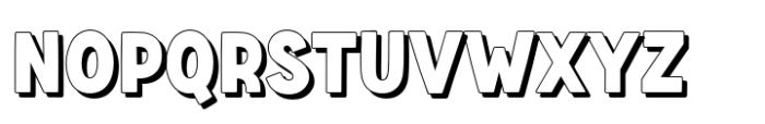 Fox Sidney Shadow Font UPPERCASE
