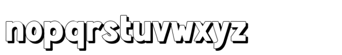 Fox Sidney Shadow Font LOWERCASE