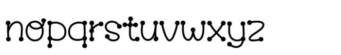 Fox Silver Outline Regular Font LOWERCASE