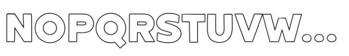 Fox Solid Outline Font UPPERCASE