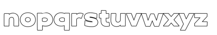 Fox Solid Outline Font LOWERCASE