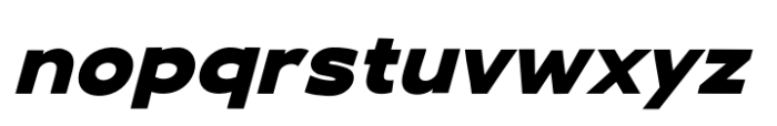 Fox Solid Slant Font LOWERCASE