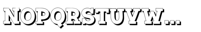 Fox Strong Shadow Font UPPERCASE