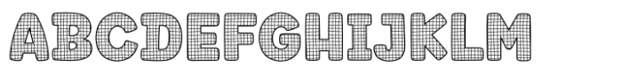 Fox Sweetie Grid Grid Font UPPERCASE