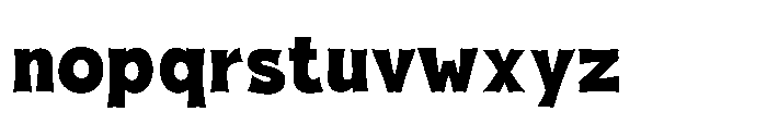 Fox Thunder Regular Font LOWERCASE