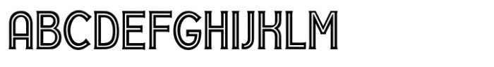 Fox Titan Inline Font UPPERCASE