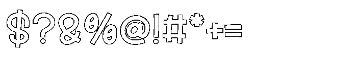Fox Velina Outline Outline Font OTHER CHARS