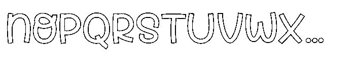 Fox Velina Outline Outline Font UPPERCASE