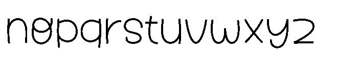 Fox Velina Thin Thin Font LOWERCASE