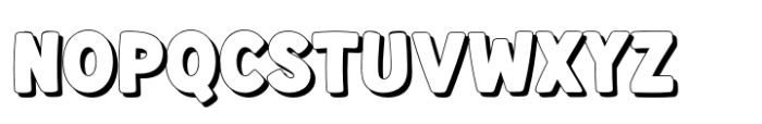 Fox Vincent Outline Shadow Font UPPERCASE