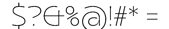 FORVM Lineal Font OTHER CHARS