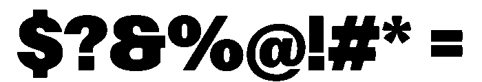 Focal Black Font OTHER CHARS