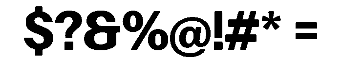 Focal Bold Font OTHER CHARS