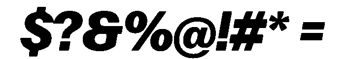 Focal Extrabold Italic Font OTHER CHARS