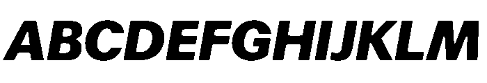 Focal Extrabold Italic Font UPPERCASE
