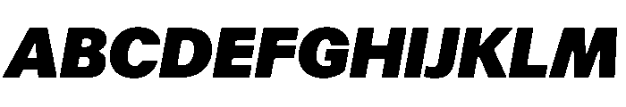 Focal Maxi Black Italic Font UPPERCASE
