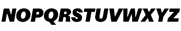 Focal Maxi Black Italic Font UPPERCASE