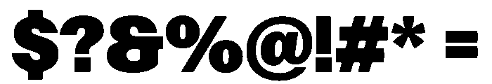Focal Maxi Black Font OTHER CHARS