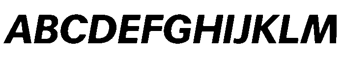 Focal Maxi Bold Italic Font UPPERCASE