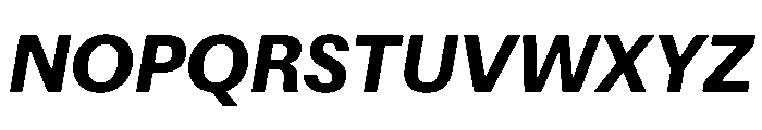 Focal Maxi Bold Italic Font UPPERCASE